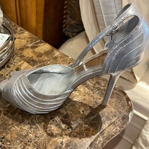 Adrianna Papell silver shoes